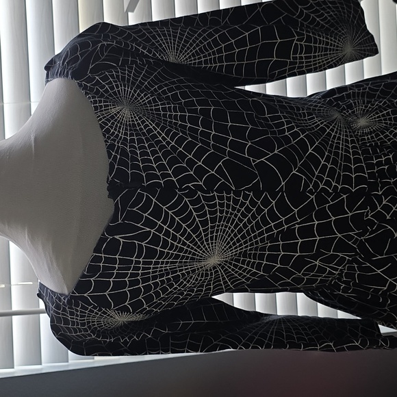 Wicked Swing Dress in Vintage Spiderweb Print - Vixen by Micheline Pitt LARGE - Picture 4 of 8